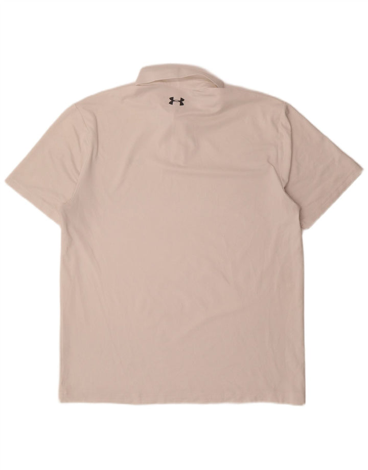 Under Armour Polo Hombre Blanco Grande