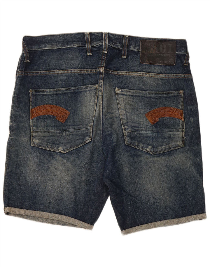 G-Star Pantalones cortos vaqueros para hombre W34 Algodón azul grande