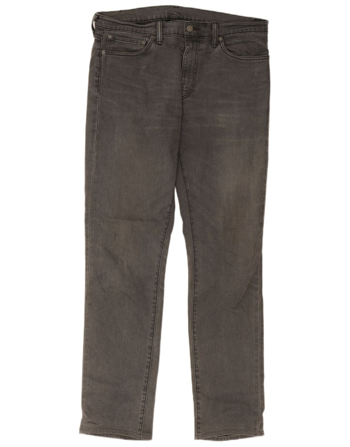 Levi's Hombre 511 Slim Jeans W36 L34 Algodón Gris