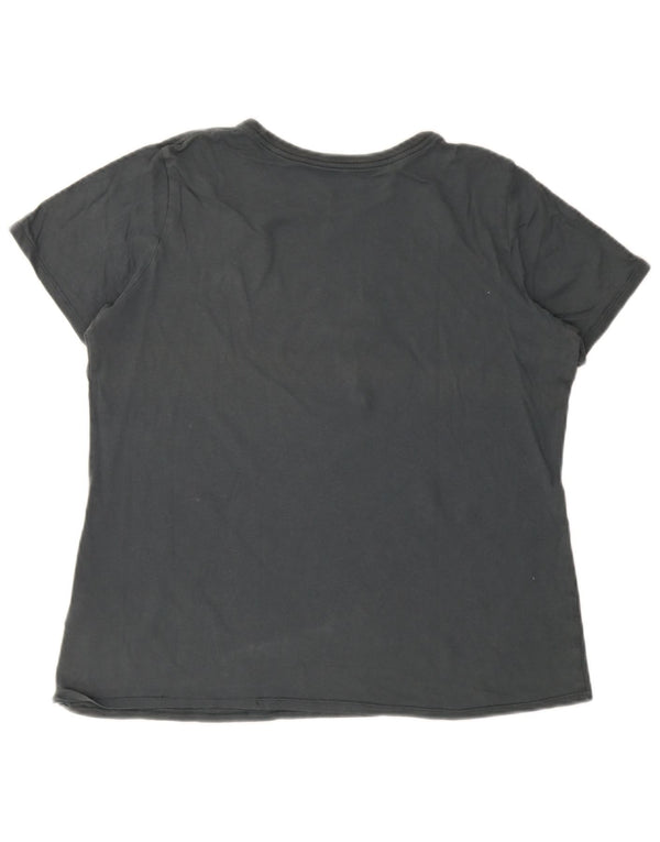 Nike Camiseta gráfica de corte atlético para mujer UK 40 XL Algodón gris