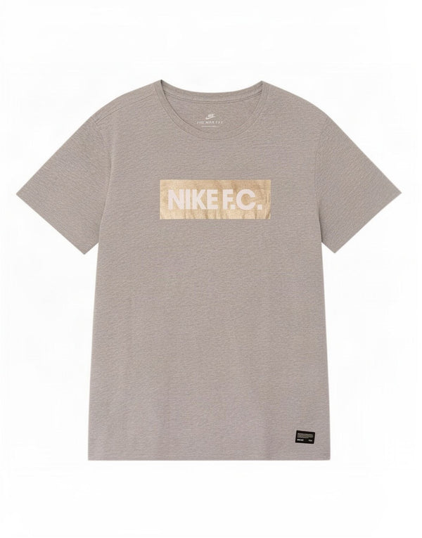 Nike Mens Athletic Cut Graphic T-Shirt Top Large Grey Flecked Cotton