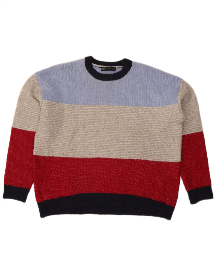 Marks & Spencer Suéter de Cuello Redondo para Mujer UK 46 Grande Multicolor