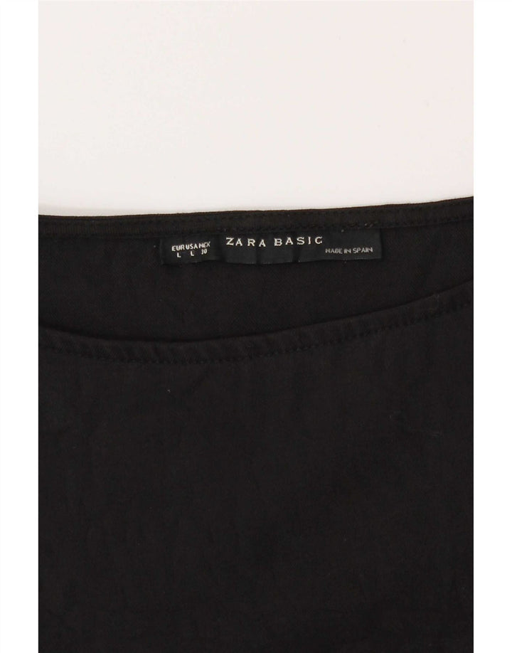 Zara Mujer Vestido Burbuja Reino Unido 46 Grande Negro