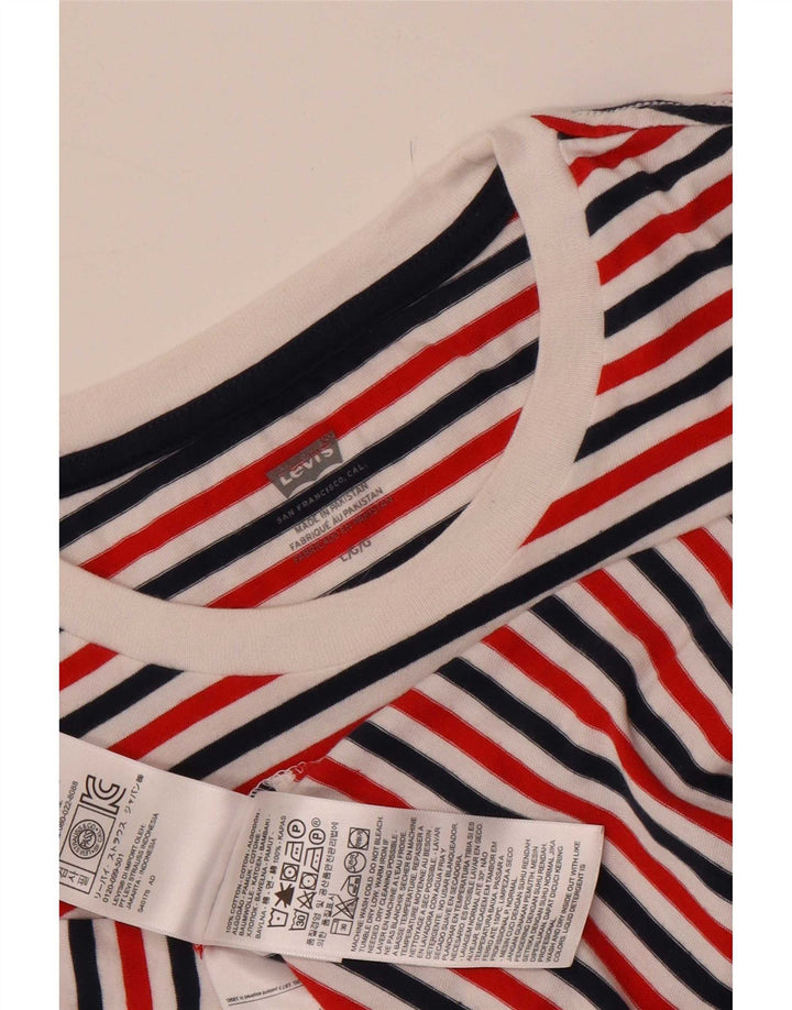 Levi's Hombre Camiseta Top Grande De Algodón A Rayas Multicolor