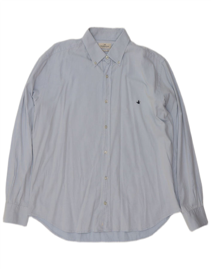 Camisa Brooksfield para hombre talla 43 azul grande