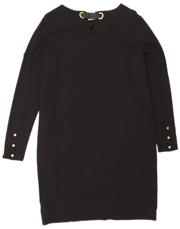 Barbour Vestido tipo sudadera de manga larga para mujer, talla 44, talla M, color negro
