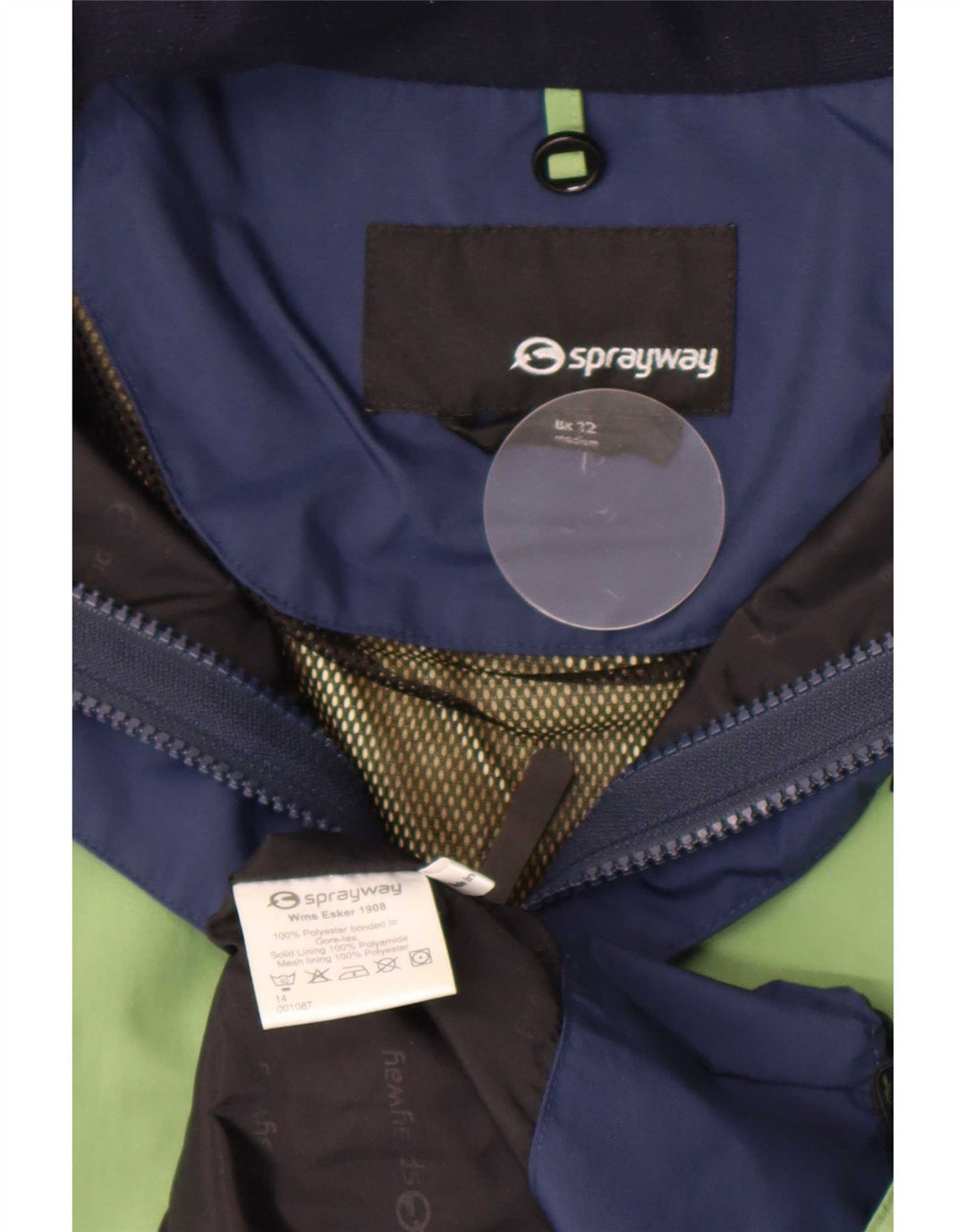 Sprayway Chaqueta impermeable para mujer UK 12 Poliéster verde medio