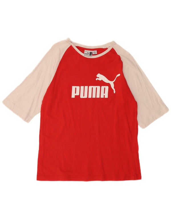 PUMA Camiseta gráfica para niño 15-16 años Rojo Colorblock