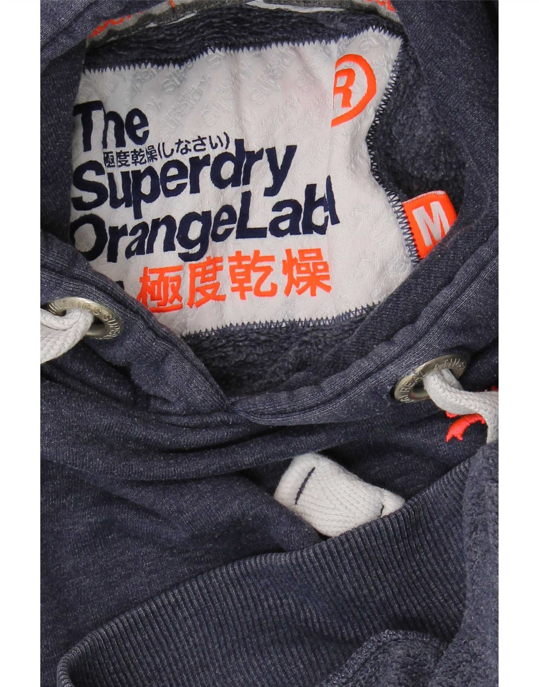 Superdry Hombre Sudadera Con Capucha Jumper Medium Azul Marino Algodón
