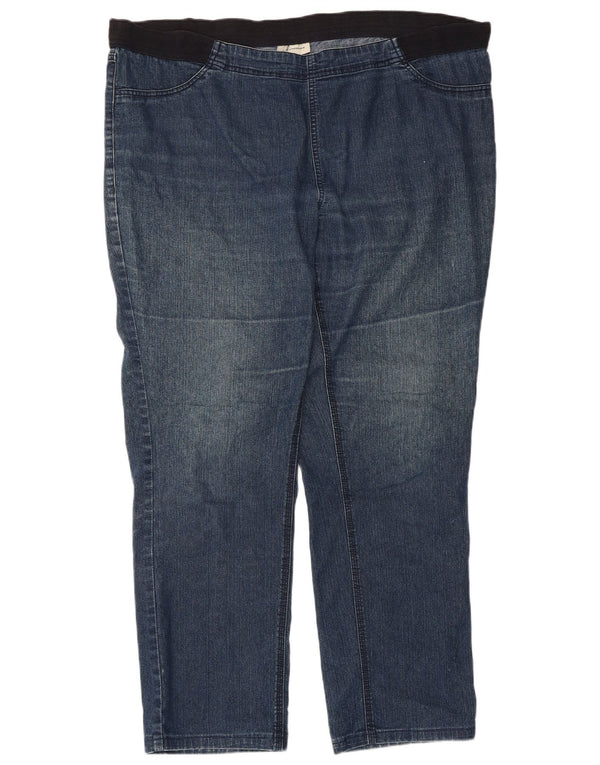 Marks & Spencer Vaqueros Rectos Autograph para Mujer UK 18 XL W44 L29 Azul