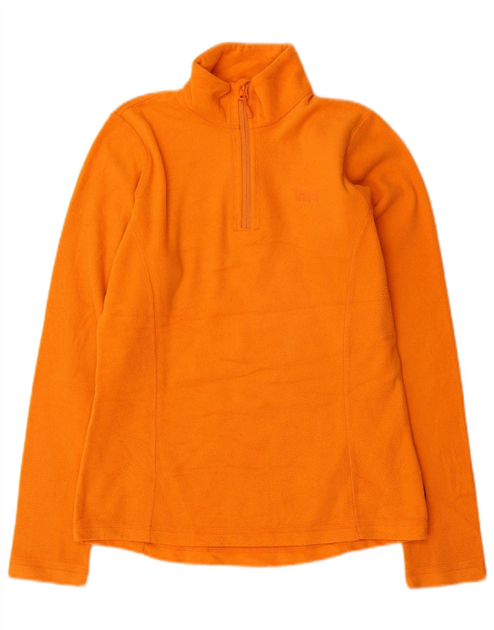 Helly Hansen - Jersey de forro polar con cuello y cremallera para hombre, talla pequeña, poliéster naranja