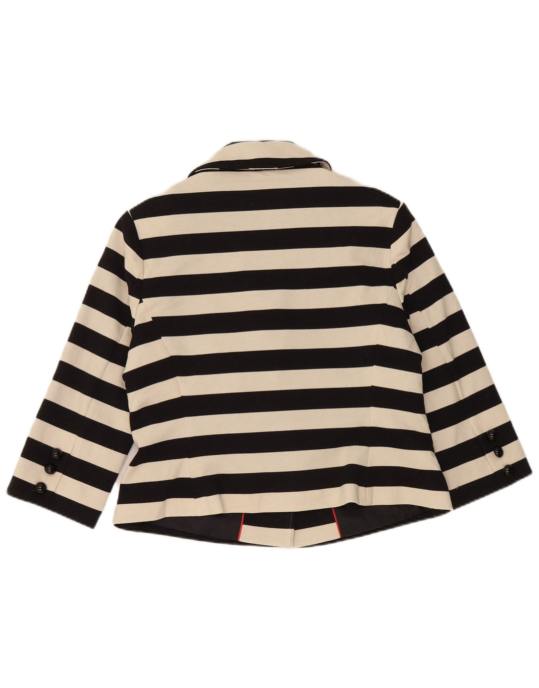 Marks & Spencer Chaqueta tipo blazer corta para mujer UK 44 Mediana Rayas negras
