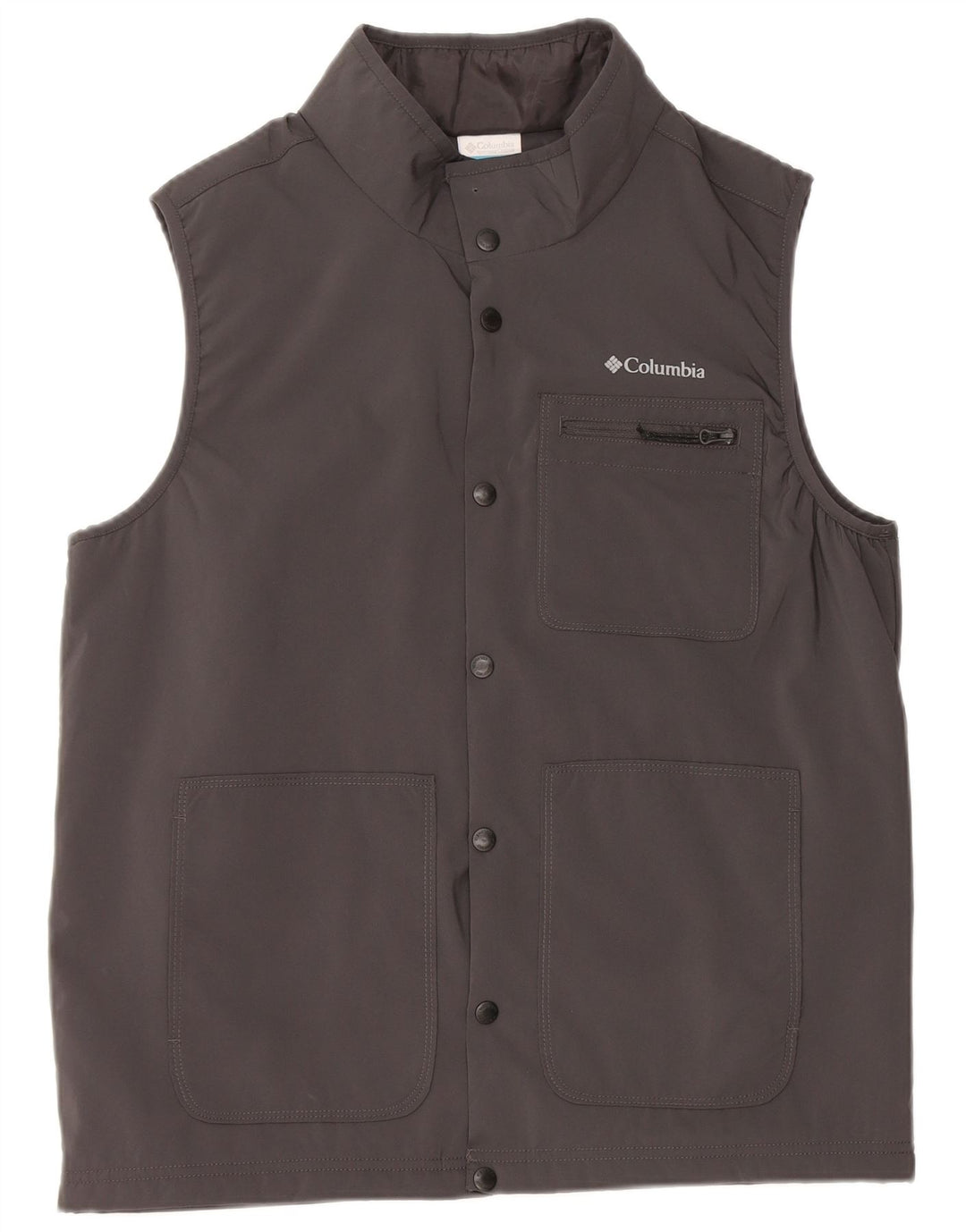 Columbia Chaleco utilitario para hombre ES 38 Poliéster gris medio
