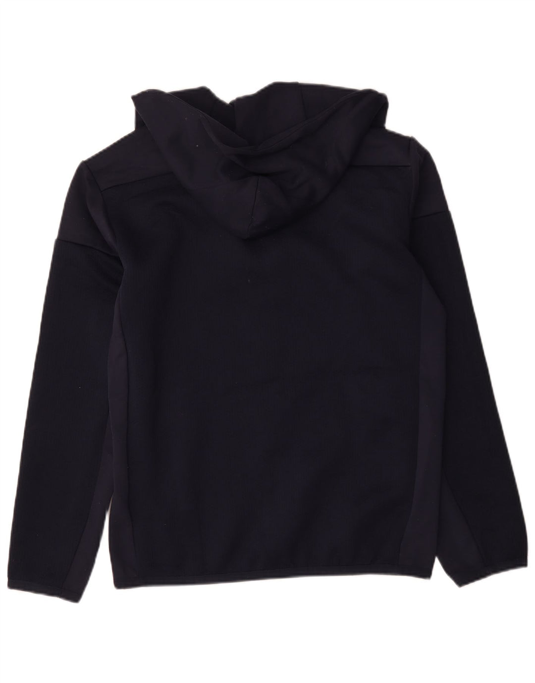 Adidas Hombre Zip Sudadera Con Capucha Suéter Medio Azul Marino Colorblock Poliéster