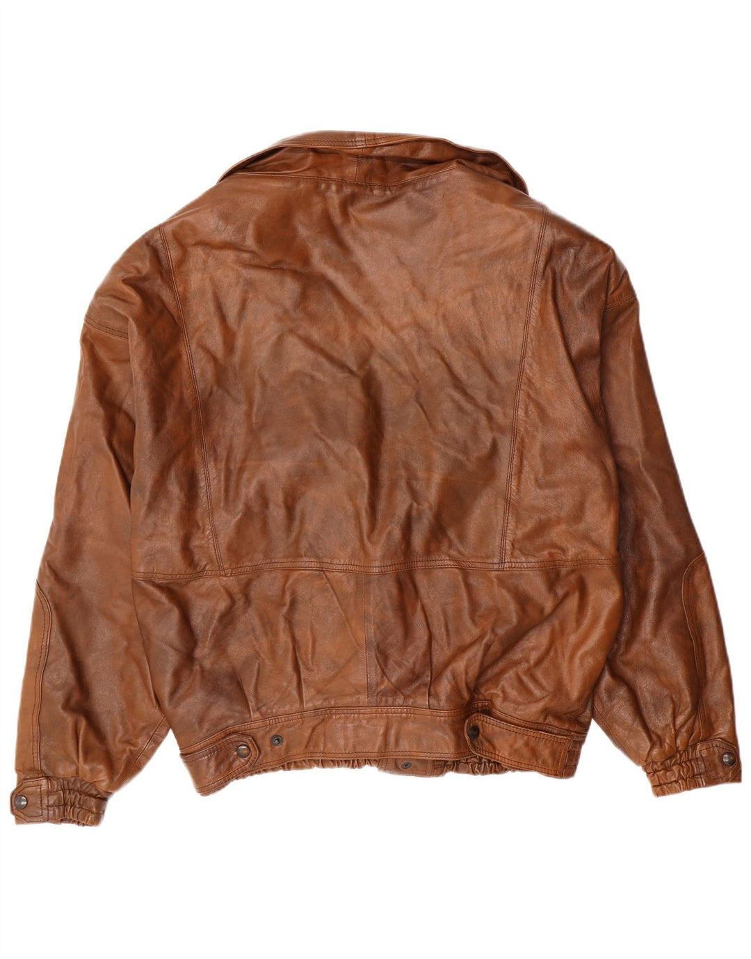 Vintage chaqueta de cuero para hombre Reino Unido 40 cuero marrón grande