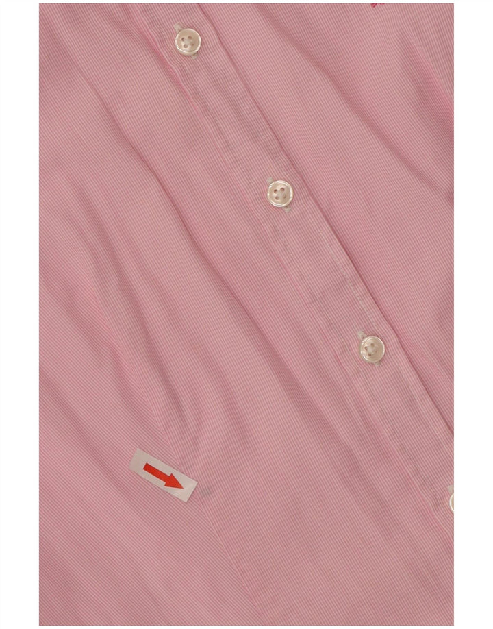 Camisa Benetton Mujer ES 42 Mediano Rosa Rayas