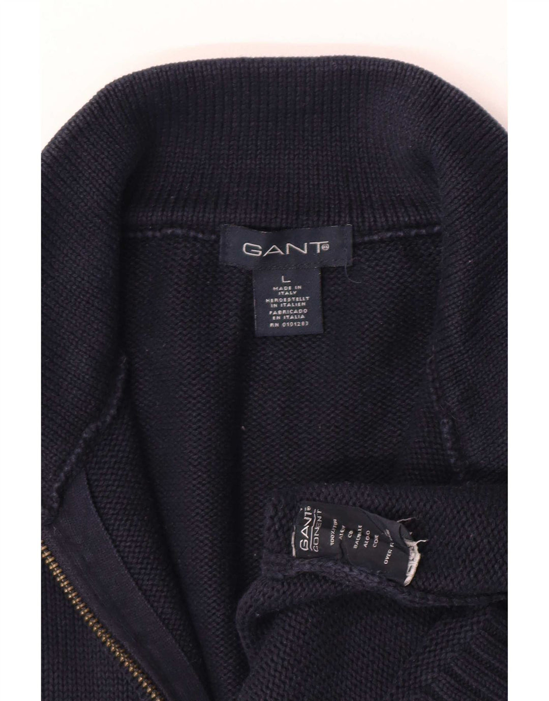 Gant - Cárdigan para hombre, talla grande, algodón azul marino