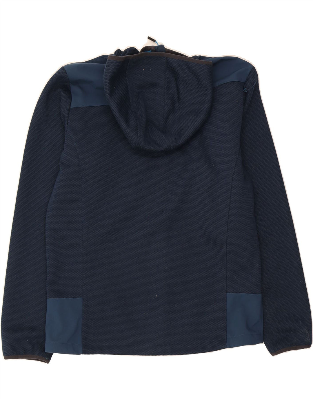 CMP Mens Zip Hoodie Sweater IT 52 Large Navy Blue Colourblock Polyester Vintage CMP and Second-Hand CMP from Messina Hembry 