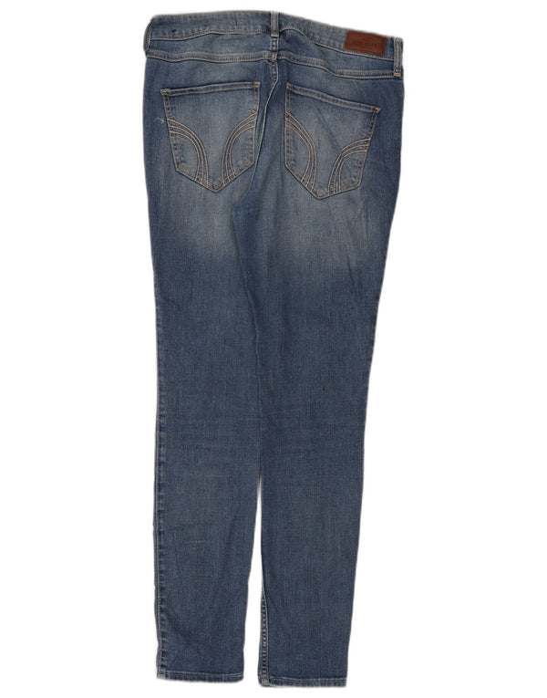 Hollister Jeans Ajustados de Talle Alto para Mujer US 7 Medium W28 L28 Algodón Azul