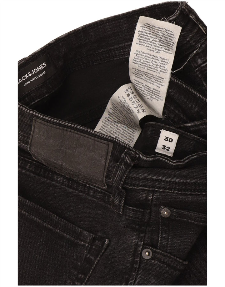 Jack & Jones Hombre GLENN Slim Jeans W30 L32 Algodón Gris