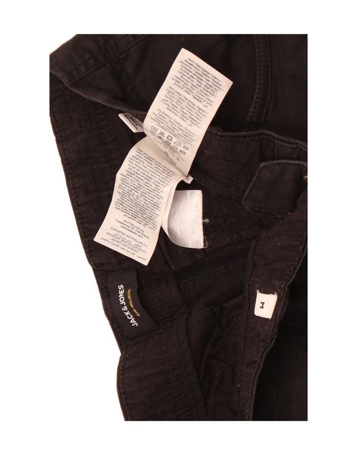 Jack & Jones Mens Cargo Shorts Medium W32 Algodón Negro