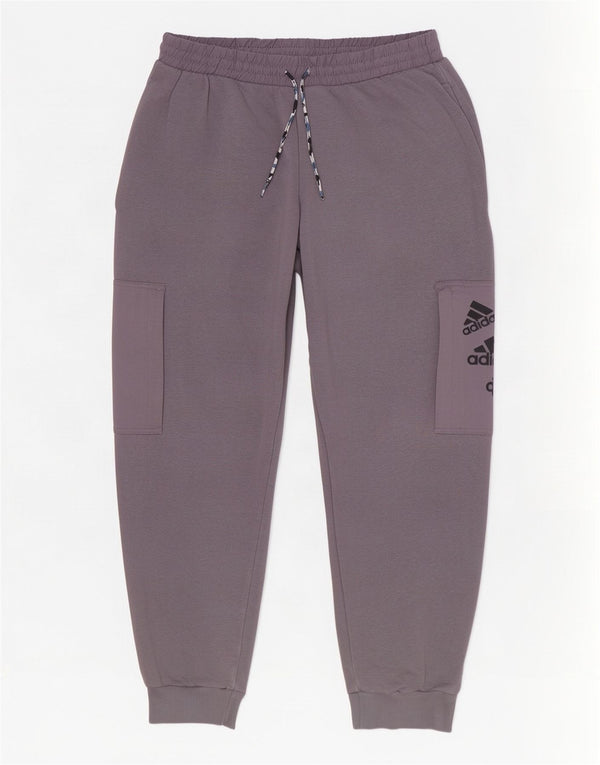 Adidas Hombre Graphic Cargo Chándal Pantalones Joggers Algodón Gris Medio