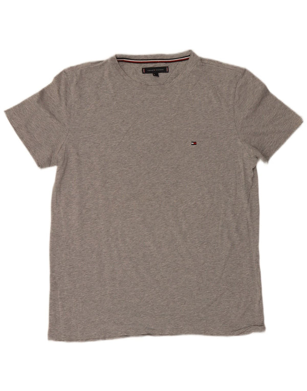 Tommy Hilfiger Camiseta para hombre Top grande gris moteado