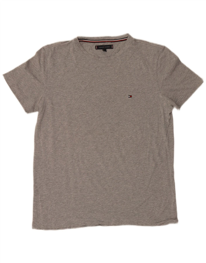 Tommy Hilfiger Camiseta para hombre Top grande gris moteado