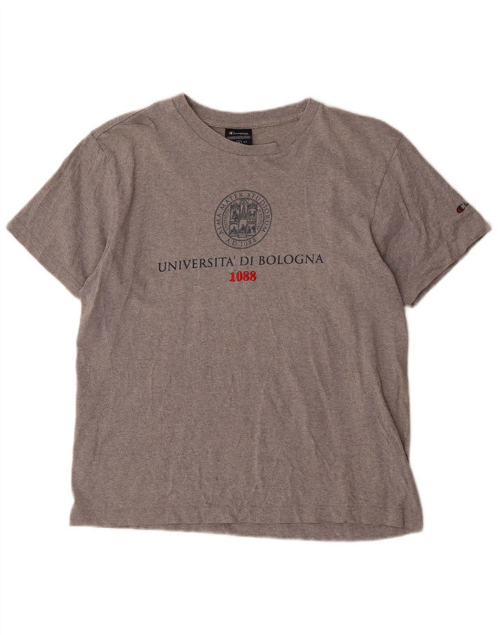 CHAMPION Camiseta gráfica para hombre Top gris medio