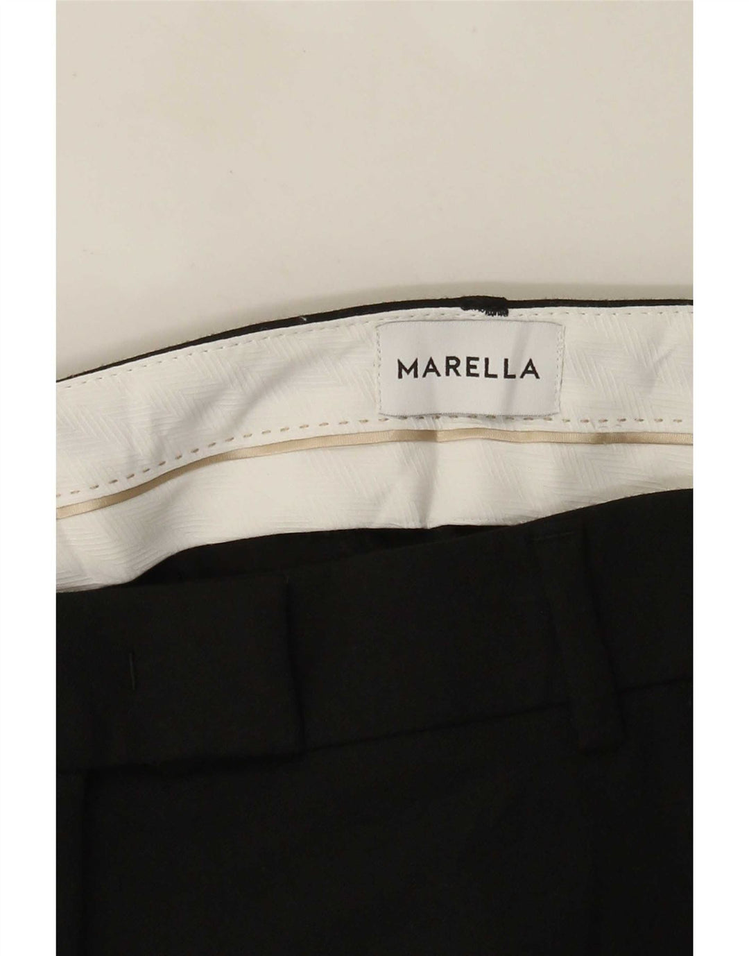 Pantalón De Traje Recto Marella Mujer W30 L27 Negro