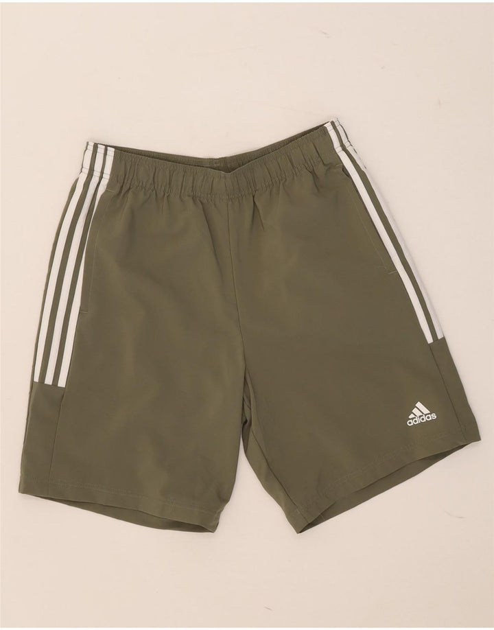 Adidas Hombre Pantalones Cortos Deportivos Medio Caqui Poliéster