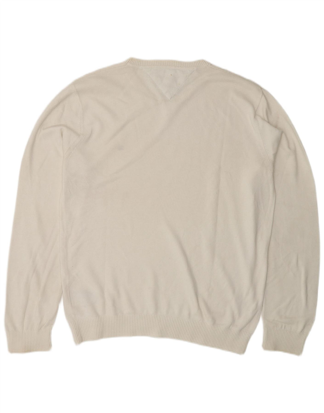 Tommy Hilfiger Jersey con Cuello Redondo para Hombre de algodón Blanco Mediano
