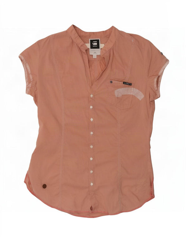 G-Star Blusa camisera de manga corta para mujer UK 40 Small Pink
