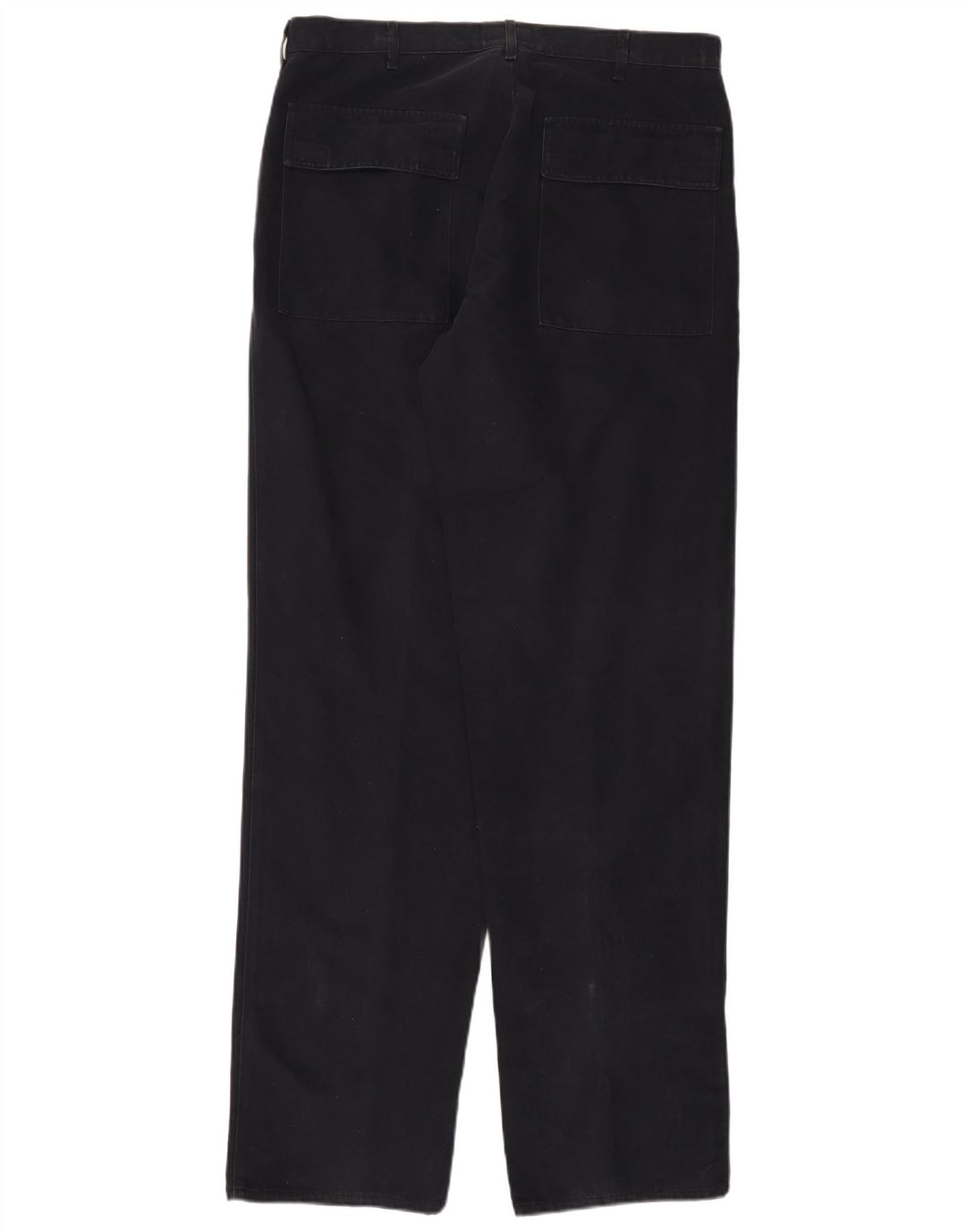 ARMANI Pantalón chino recto para hombre EU 52 XL W36 L36 Azul marino Algodón