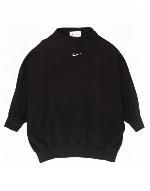 Nike - Sudadera extragrande para mujer, talla 40, talla grande, algodón negro