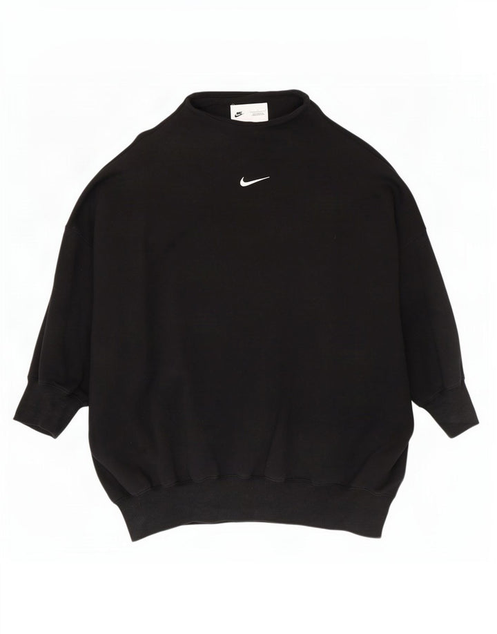 Nike - Sudadera extragrande para mujer, talla 40, talla grande, algodón negro