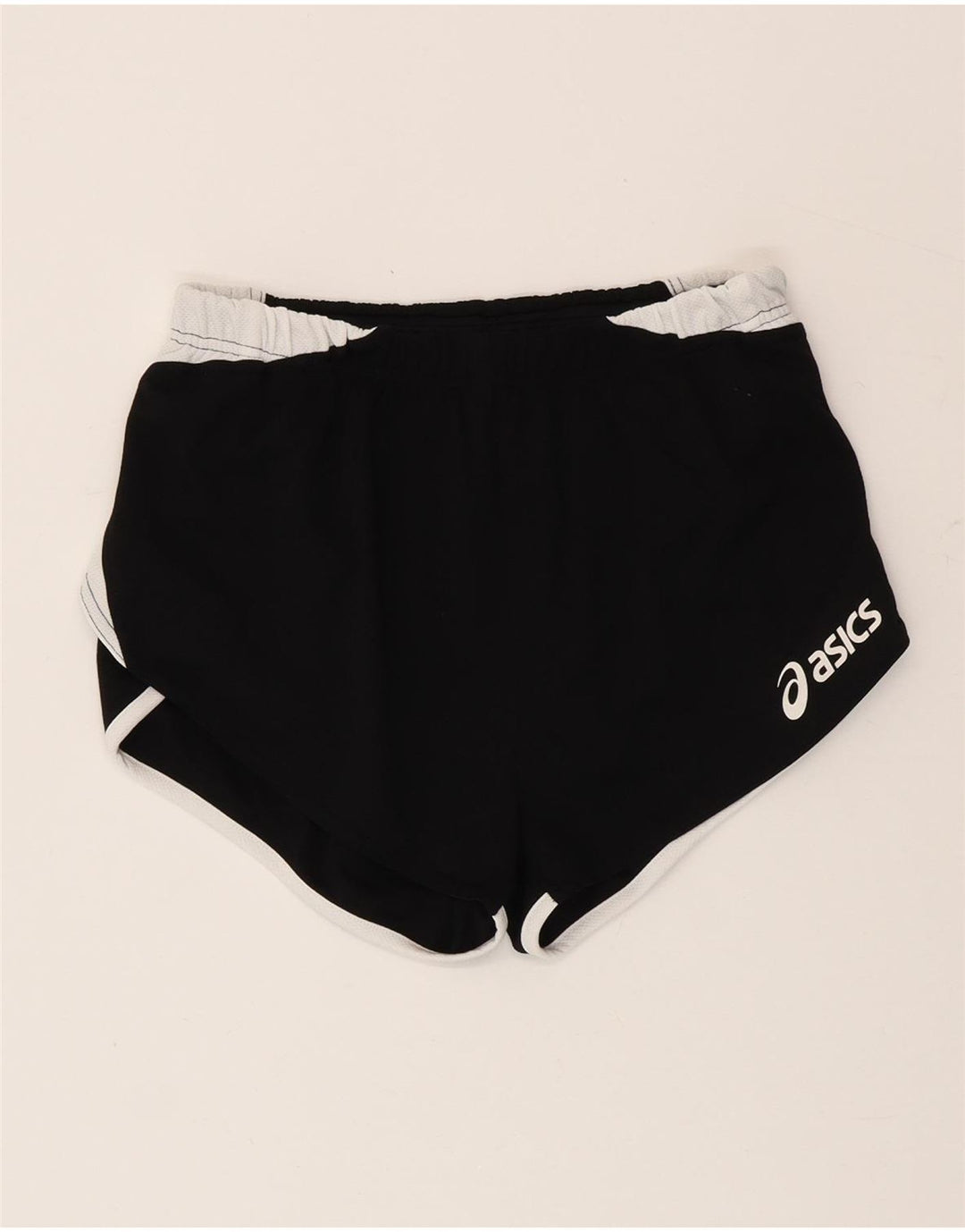 Pantalones cortos deportivos Asics para mujer UK 40 Mediano Negro Colorblock Poliéster