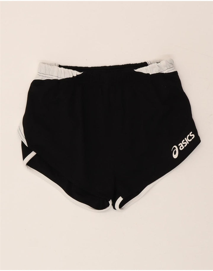 Pantalones cortos deportivos Asics para mujer UK 40 Mediano Negro Colorblock Poliéster