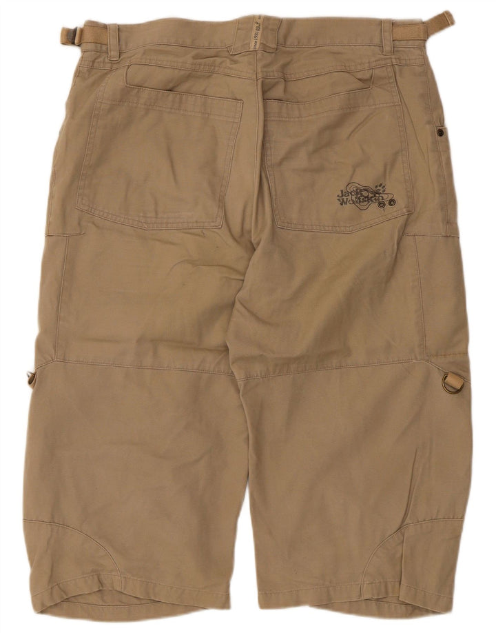 Jack Wolfskin Bermudas tipo cargo para hombre W33 Algodón beige grande