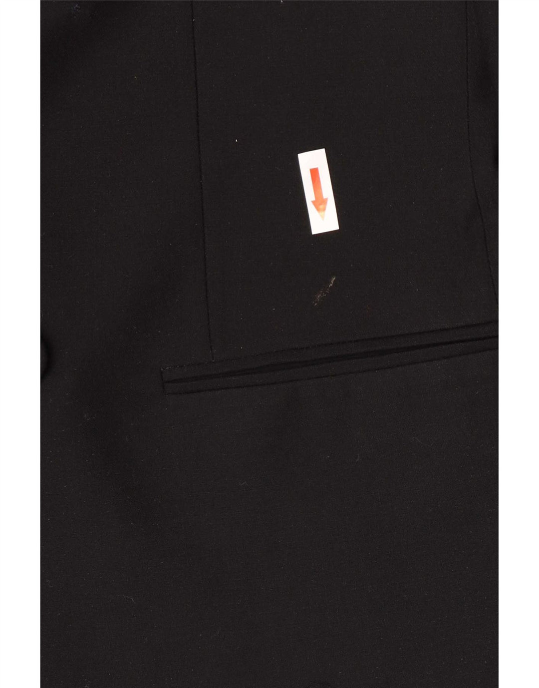 Vintage hombres doble pecho Blazer chaqueta Reino Unido 38 medio negro lana virgen