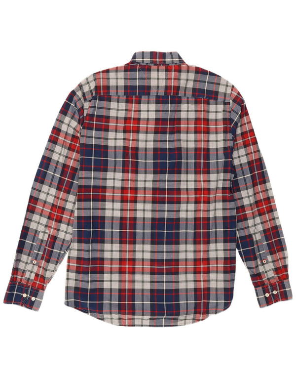 Camisa Tommy Hilfiger New York Fit de algodón a cuadros en azul medio