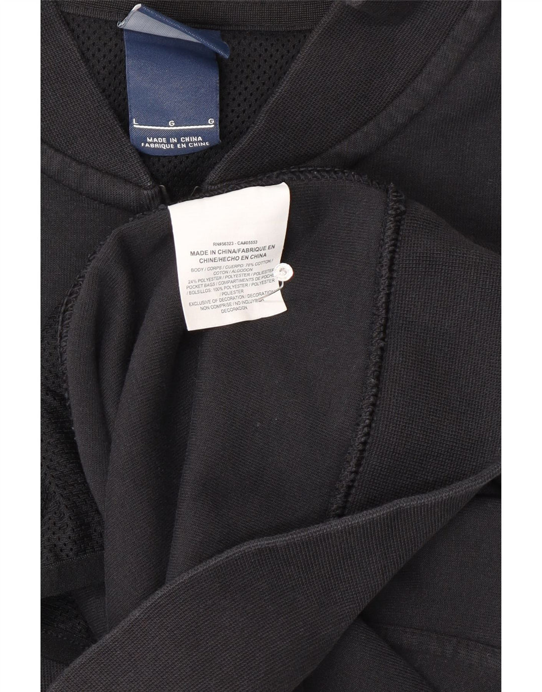 Nike - Chaqueta de chándal para hombre, talla grande, algodón negro