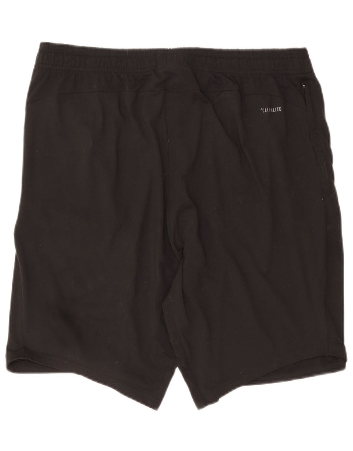 Adidas Mens Climalite Sport Shorts Grande Negro Poliéster
