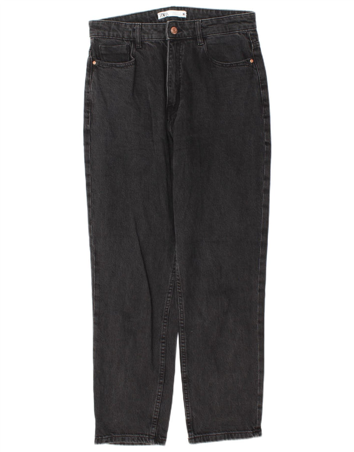 Zara Jeans Cónicos Para Mujer EU 40 Medium W30 L28 Gris