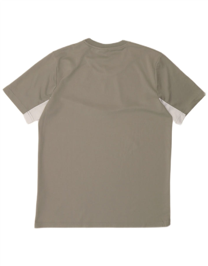 Camiseta Nike Dri Fit para hombre Top gris medio poliéster color block