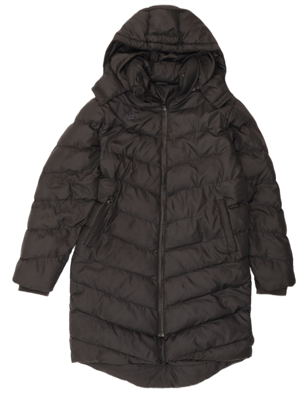 New Balance Abrigo acolchado extragrande con capucha para mujer Reino Unido 44 Mediano Negro