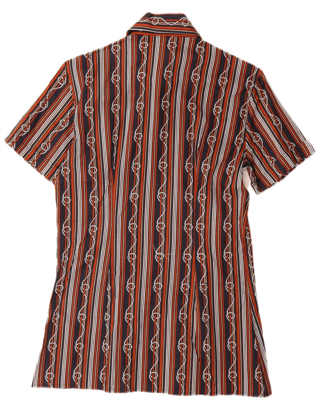 Mass Camisa de manga corta para hombre Talla 15 1/2 39 Mediana Rayas negras