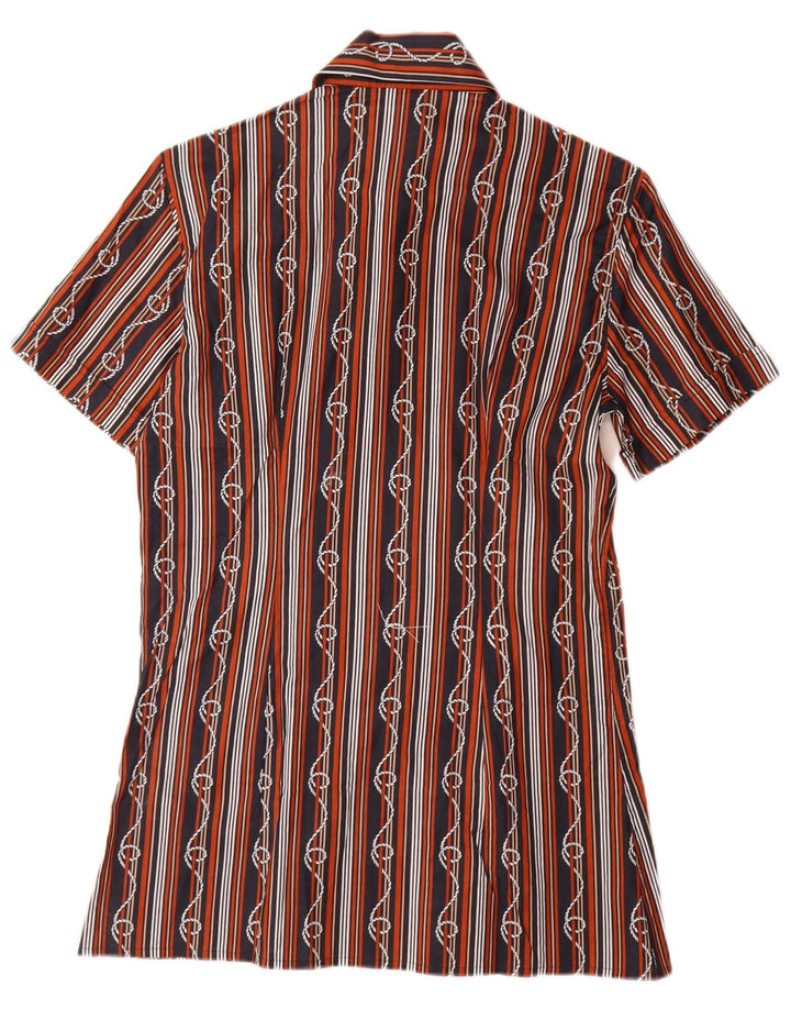 Mass Camisa de manga corta para hombre Talla 15 1/2 39 Mediana Rayas negras