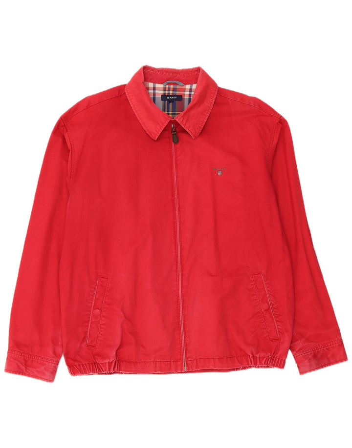 Gant Chaqueta Bomber para Hombre UK 44 2XL Algodón Rojo