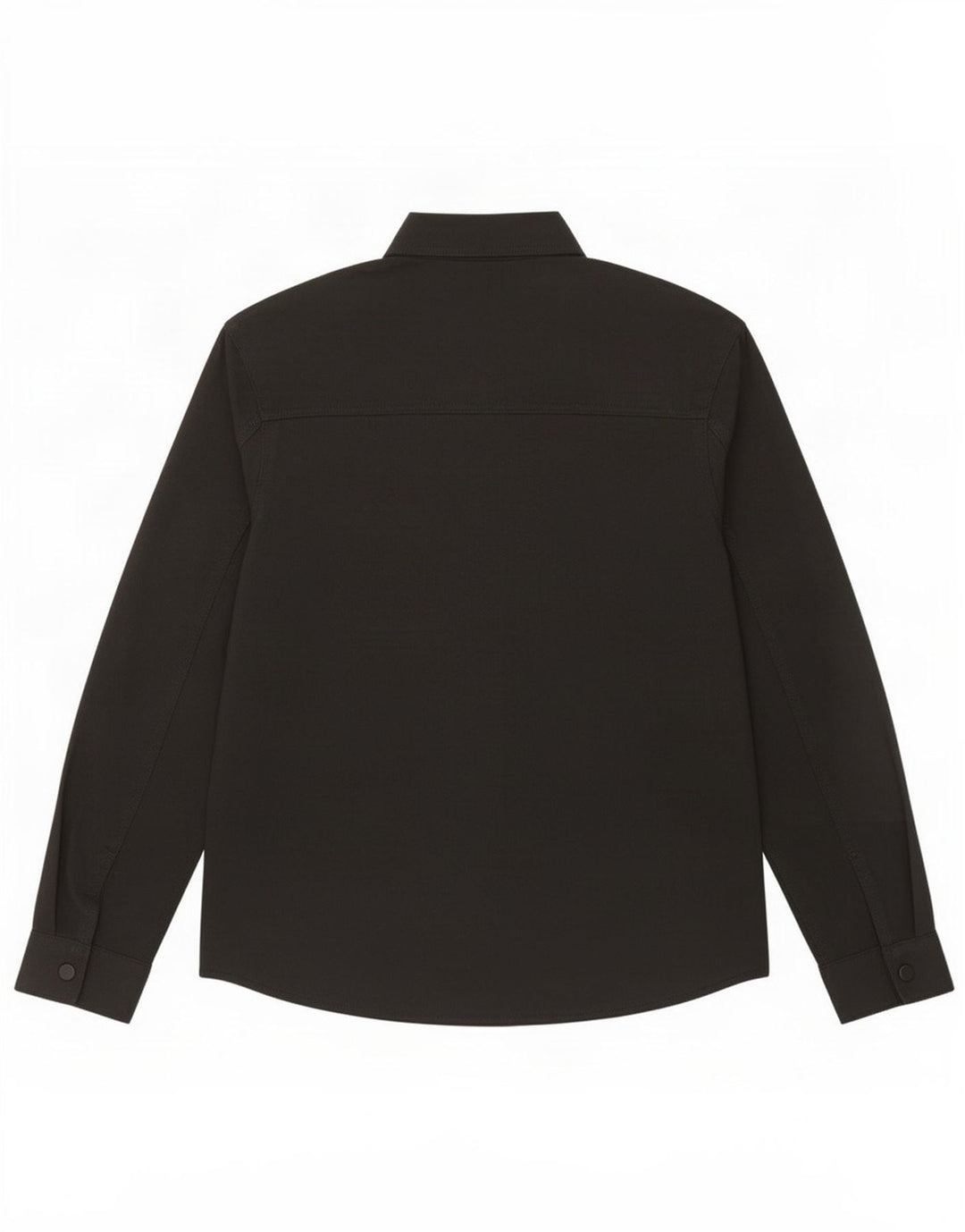 Zara Hombre Camisa Sobrecamisa Small Poliéster Negro